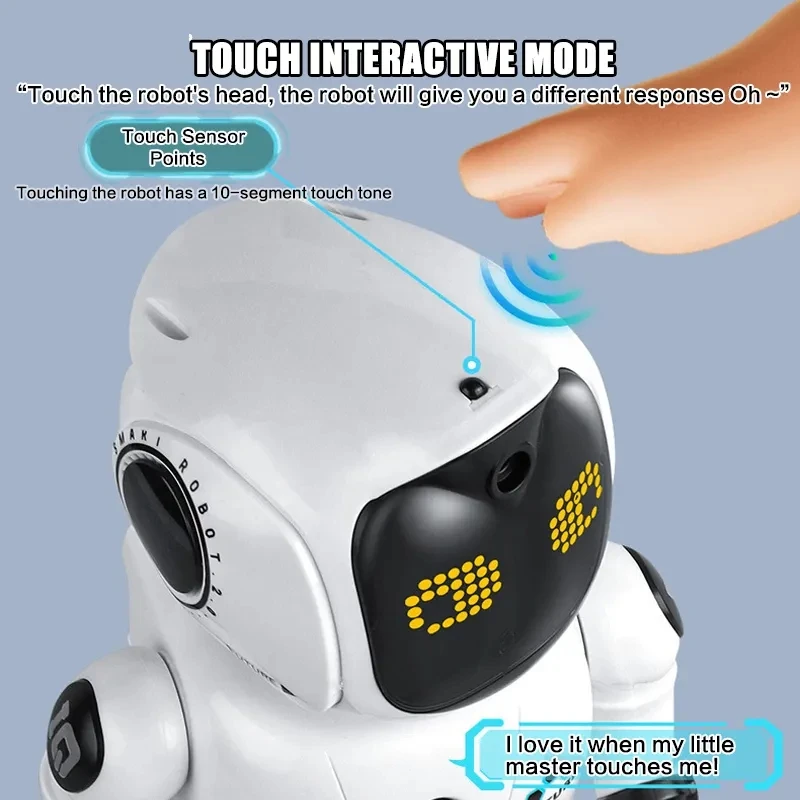 Kyk New Product Gesture Sensing Interactive Smart RC Robot Toy Rechargeable Programmable Remote Control Robot Toys With Walking