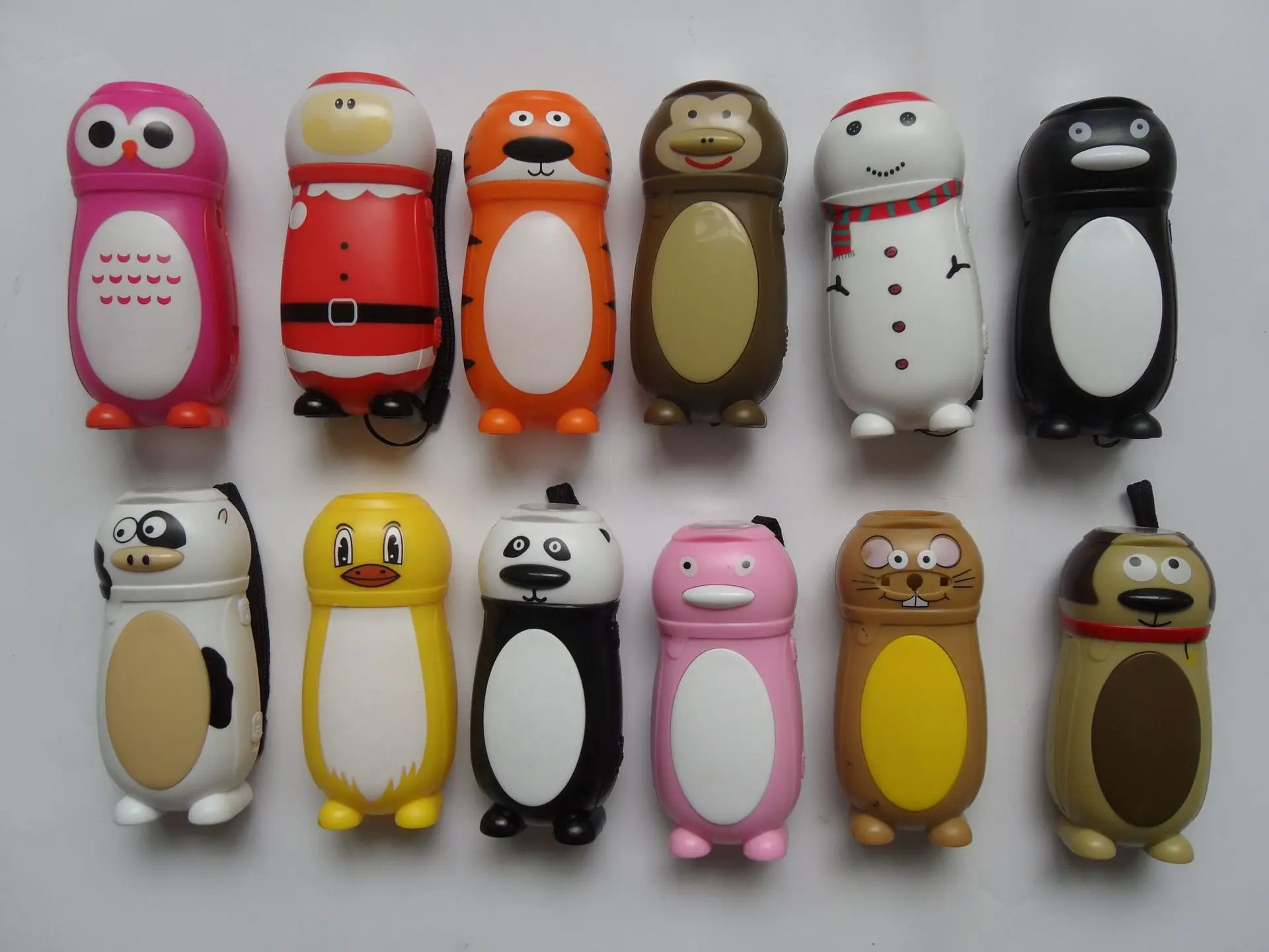 1 LED Various Animals Novelty and Cute Designs Dynamo Torch Hand Charge Torch Light