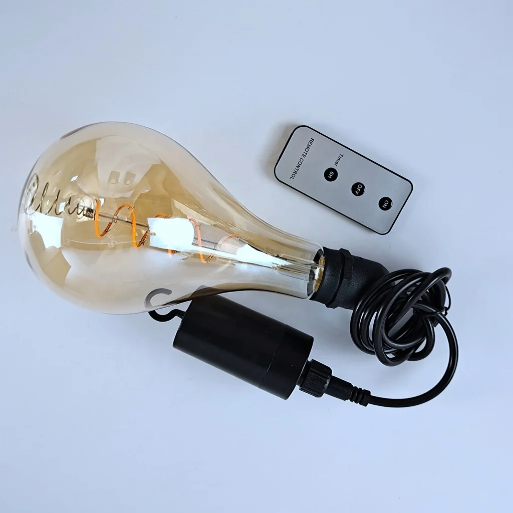 Customized Battery operated AC plug decoration hanging pendant LED lamps with timer