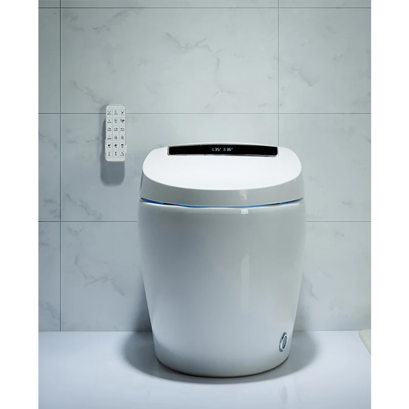 Inodoros Economics Modernos De Lujo Electronic Automatic Operation Inteligentes Con Sensor Siphonic One Piece Floor Toilet