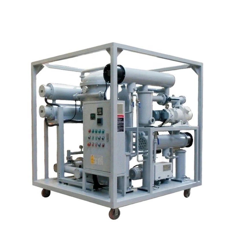 Double-stage Vacuum Transformer Oil Purifier Oil Filtration Machine Oil Purification Plant AC380V,220V 1-300KG Online Support