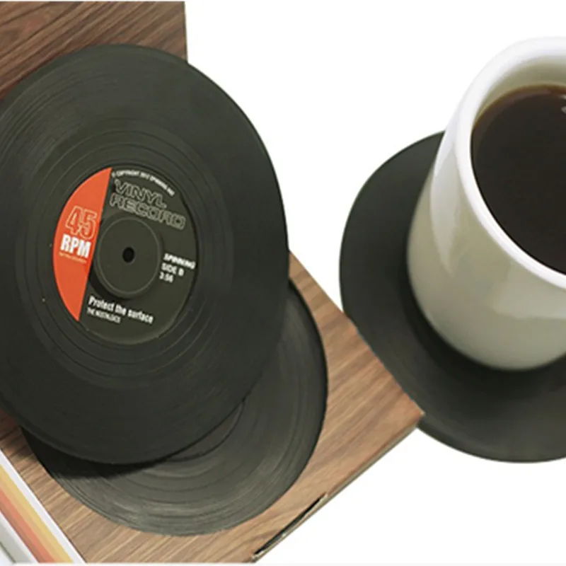 Wholesale Hot Sale Vinyl Records, Vintage Music, Coasters, Art Cars, Bar/Coffee Table/Mugs, Beer Bottles, Drinks