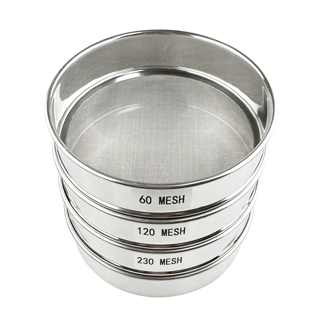 
5 10 35 60 120 230mesh stainless steel laboratory test sieve 