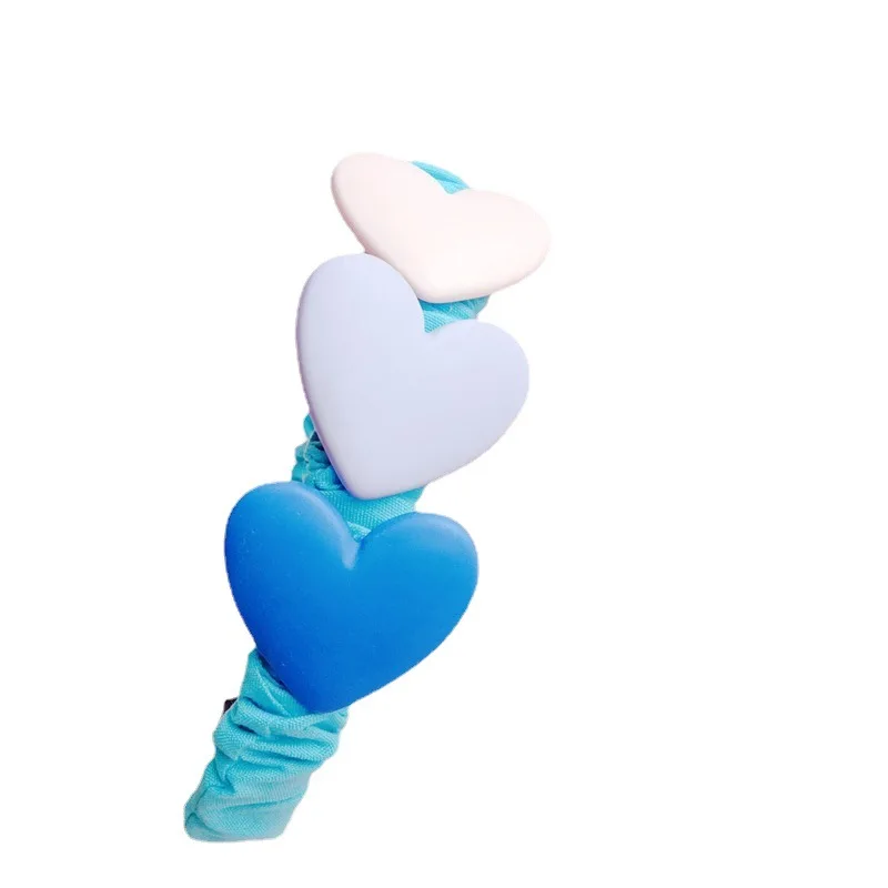 Sweet Fishdown Girls Headbands for Kids Glitter Toddler Girl Sequin Headbands Heart colorful Non-slip Headbands