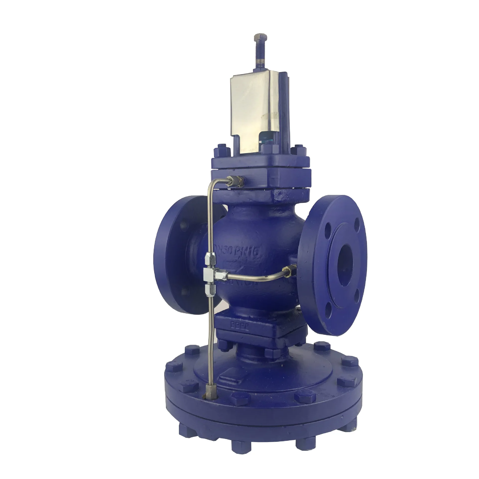 Pilot diaphragm type pressure reducing valve high sensitivity pressure  high temperature steam regulating valve