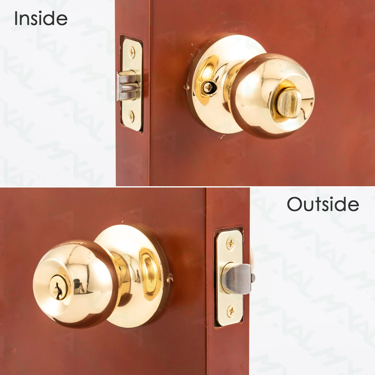 2024 American Standard round rosette  Popular Stainless Steel Security Cylinder Tubular Round Door Knob Lock Set Lock