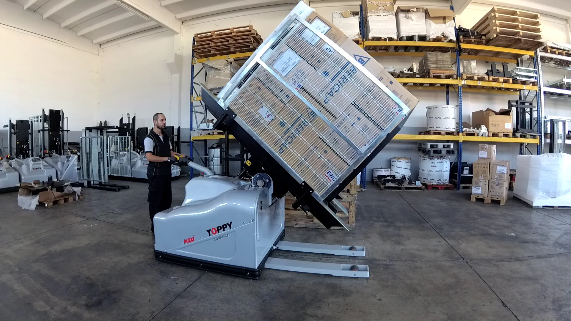 Toppy mobile pallet Inverter, Pallet Turner