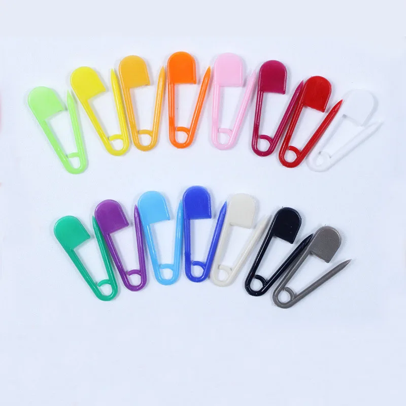 Wholesale 23mm plastic colorful safety pin for garment
