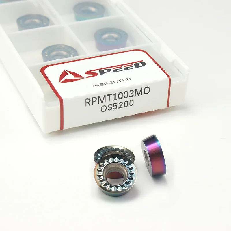 High Quality RPMT1003MO RPMT08T2MO RDMT/RPMT RCGT1003MO Milling Carbide Inserts for Aluminum