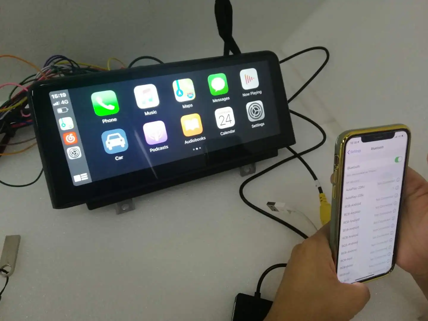 Bosstar беспроводной USB донгл карплай для мобильных телефонов Apple Play Android авто iPhone