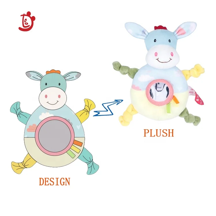 Factory wholesale cartoon baby toys newborn rattle toys Early education to cultivate baby musical sense rattle toys