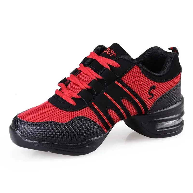 Zapatos de baile Высококачественная классическая женская обувь для танцев на мягкой подошве летняя сетчатая дышащая амортизирующая танцевальная