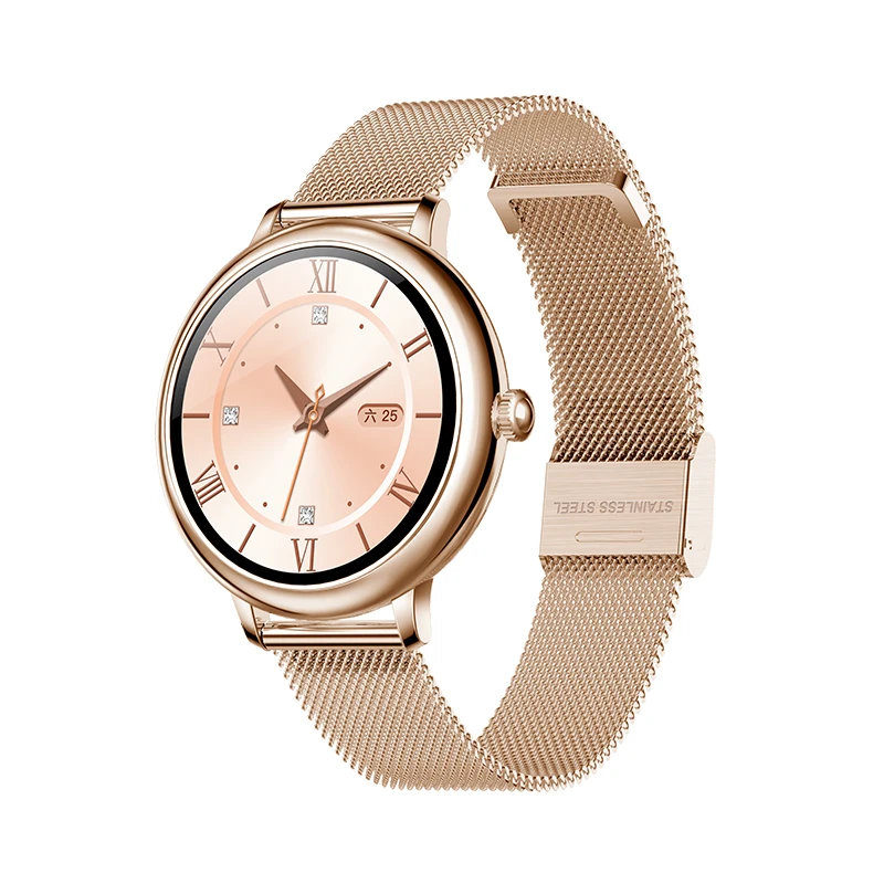 2021 sports elegant lady smart watch CF80 with Women function call reminder message reminder gold pink women wristwatch