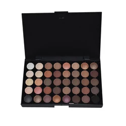 Oem Fall winter christmas 40 Earth color pressed warm glitter matte organic eye shadow palette pallette brown nude eyeshadow