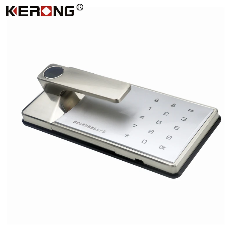 KERONG Anti theft Digital Black Keypad Biometric Fingerprint Scanner Password Filing Cabinet Door Lock