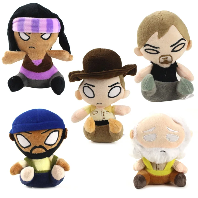 15 см Q версия Ходячие мертвецы плюшевая игрушка кукла Рик Дэрил михонн Telsi Шейх фигурка коллекционные подарки