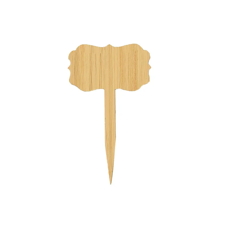 Garden decorative marker  plant pot private label seed tag wood bamboo plant  name  pot private  label  customised