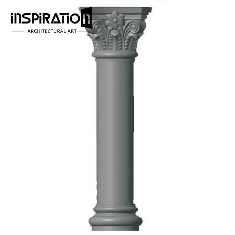 House Construction Concrete Roman Column Silicone Rubber Pillar Molds  ABS Plastic Durable  Baluster Column Mold