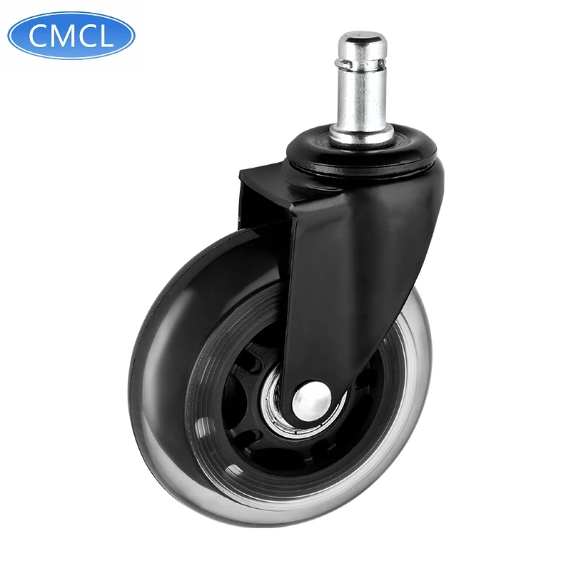 CMCL 3-дюймовый мебельный ролик со штоком, офисный стул, колесико, Поворотное Колесо