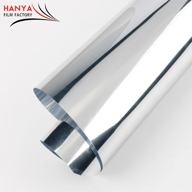 Silver static cling decorative window film transparent window glass films for office/home decoration