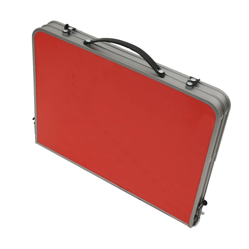 
MDF Table top material outdoor lightweight aluminium folding picnic table and stools 