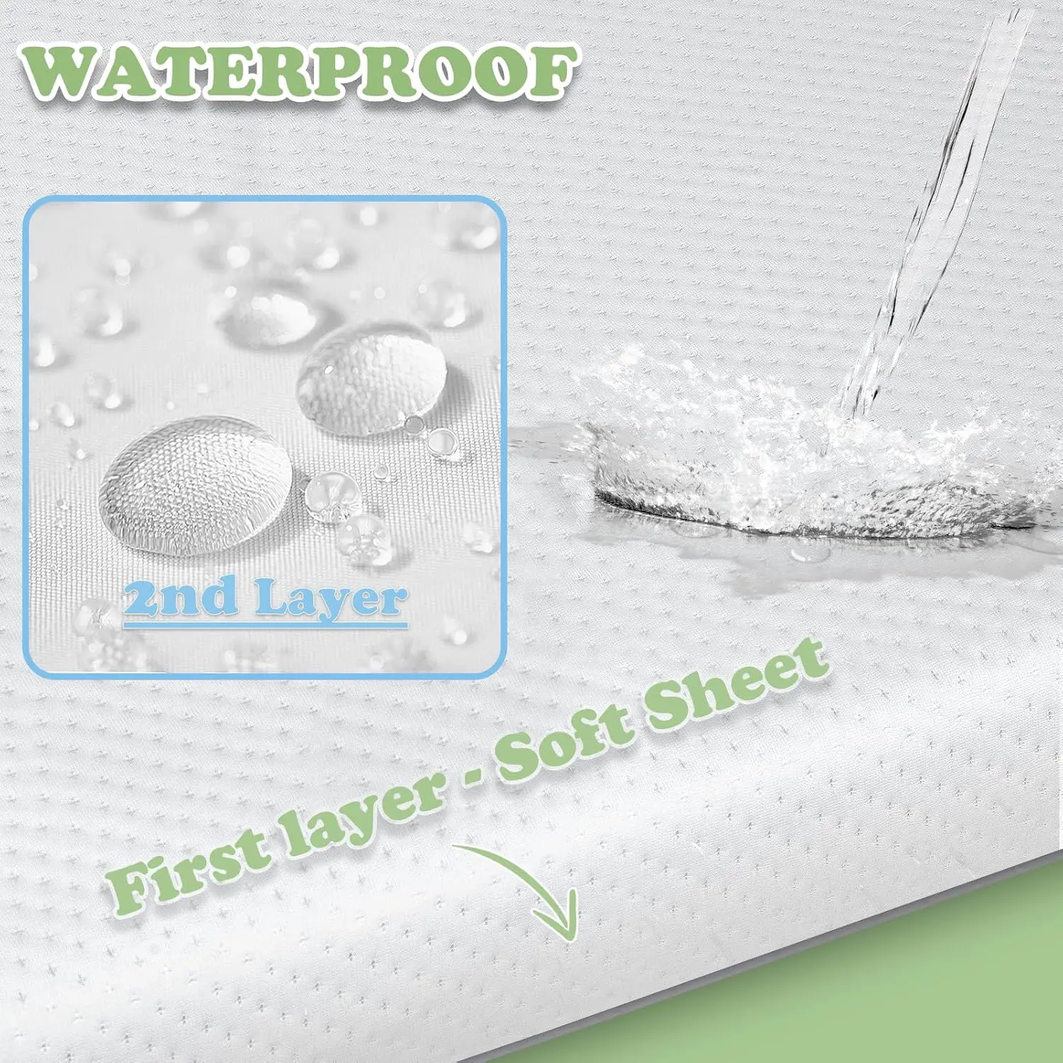 Hot Selling Waterproof Foam Mattress Crib Sleeping Pad Bamboo Memory Foam Mattress