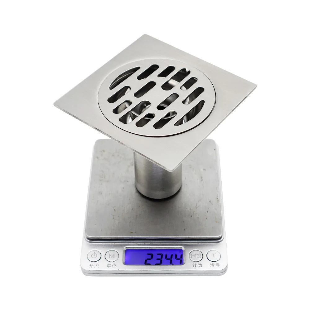 304 stainless steel large flow washing machine floor drain dual-use sewer odor insect core floor drain