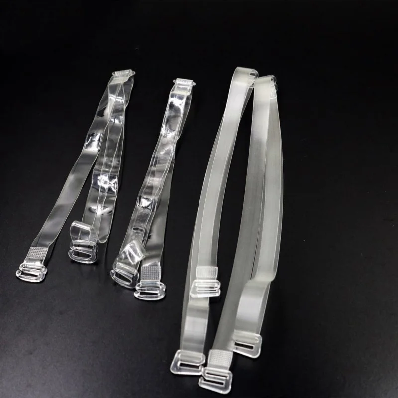 High Quality Invisible Clear Elastic Shoulder Tape TPU No-slip Adjustable Shoulder Bra Strap
