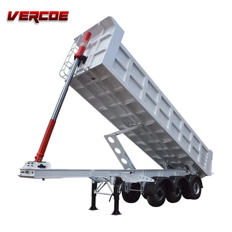 Factory Direct Heavy Duty U-Shape 3 4 Axles Semi-Trailer Tipper Dump Truck Trailers Competitive Prices for Sale