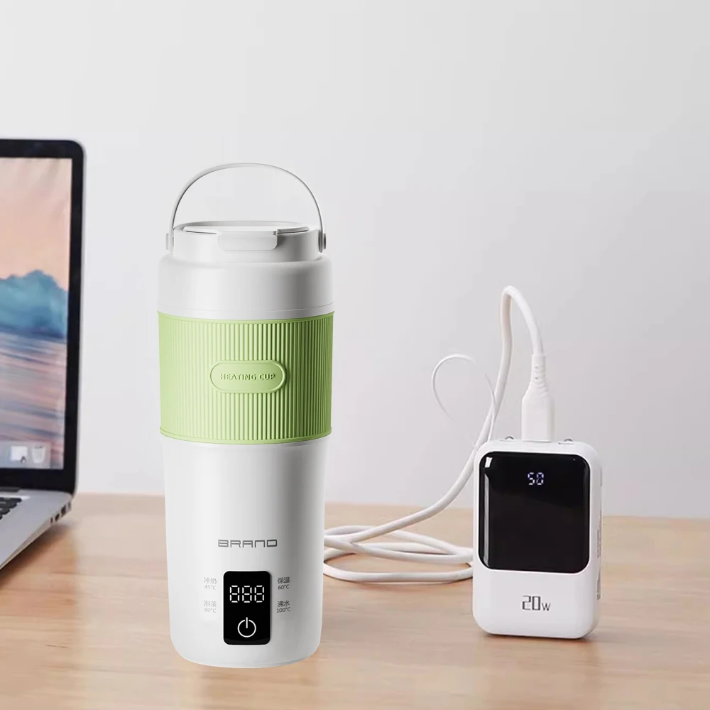 400ML 304# stainless steel Automatically Temperature Control USB Connection electric water bottle boiling kettle