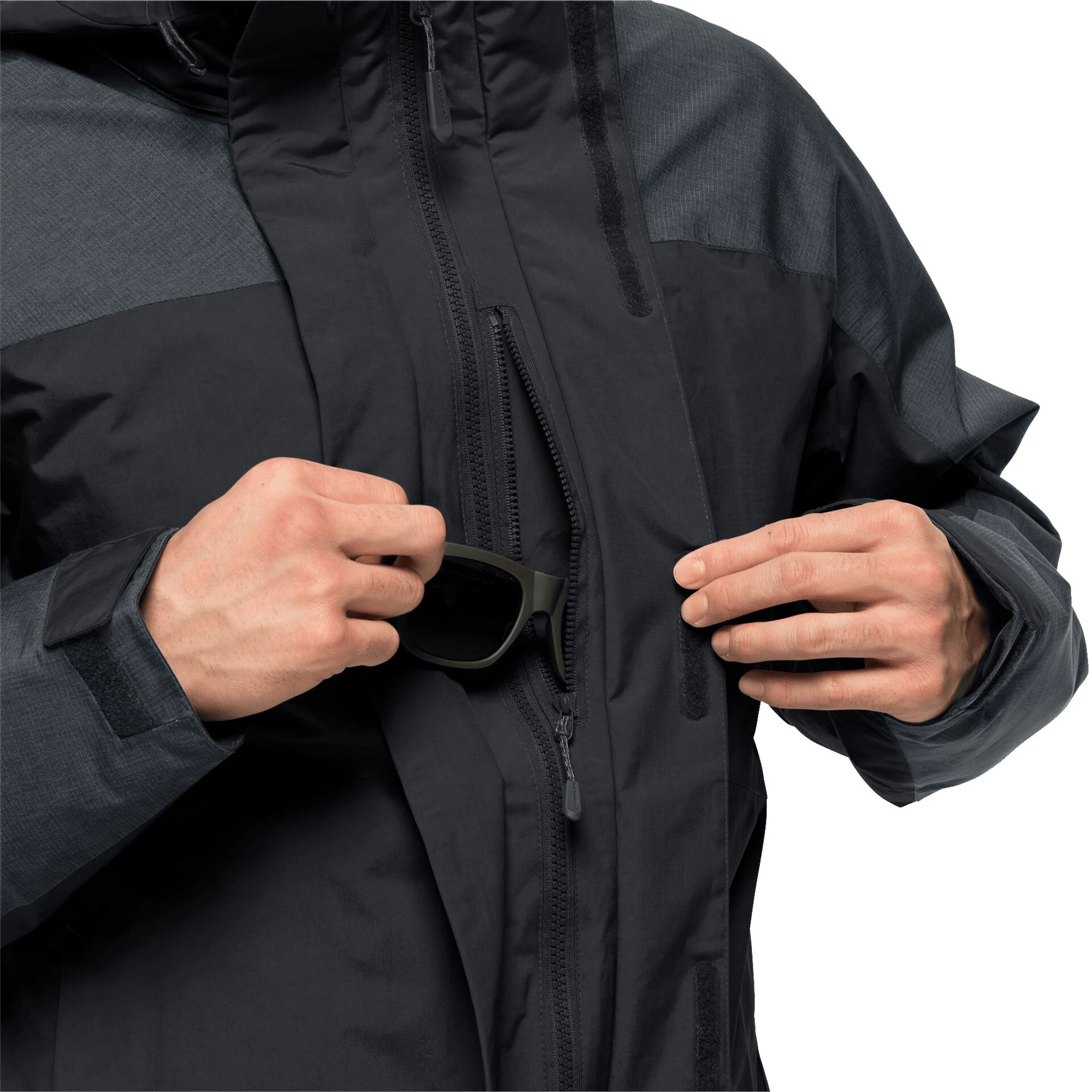 
Factory price Warm 3 in 1 functional Detachable hat outdoor fleece rain coat waterproof hardshell jacket 