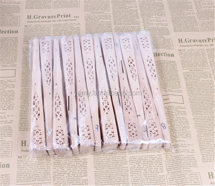 HOT SALE Bamboo Hand Fans Wooden Hollow Carved Wedding Dancing Bridal Party Decor Fragrant Sandalwood Fan