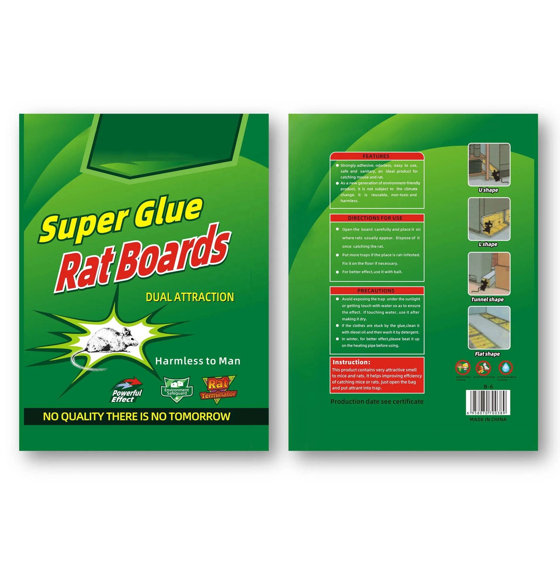 Factory Custom Rat Killer Rat Glue Trap Anti Mouse Trap Mice Sticky Folding Board Catcher