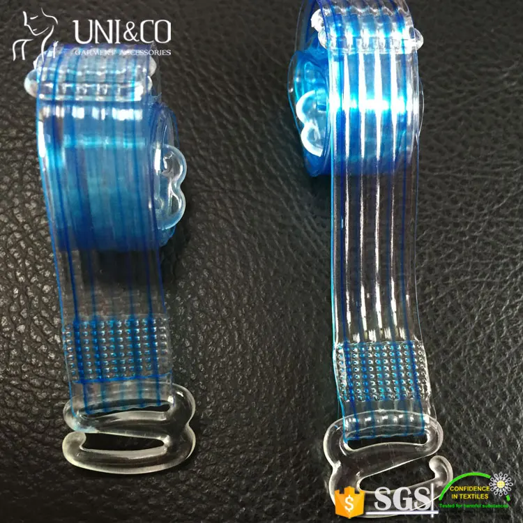 Durable Wholesale Fashionable Sexy Strapless TPU Clear Elastic Bra Strap with Adjuster