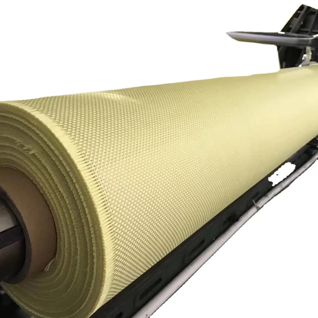 1000d 200GSM Yellow Bulletproof Aramid Fabrics for Bullet Proof Vest