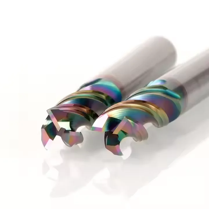 High quality popular 1-20mm HRC55/58/60/65 carbide end mill cnc tools 2/3/4 Flutes milling cutter  for Stainless Steel or Metal