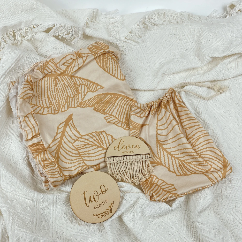 Multi use bamboo stretch swaddle super soft and super stretchy ruffle swaddle blanket