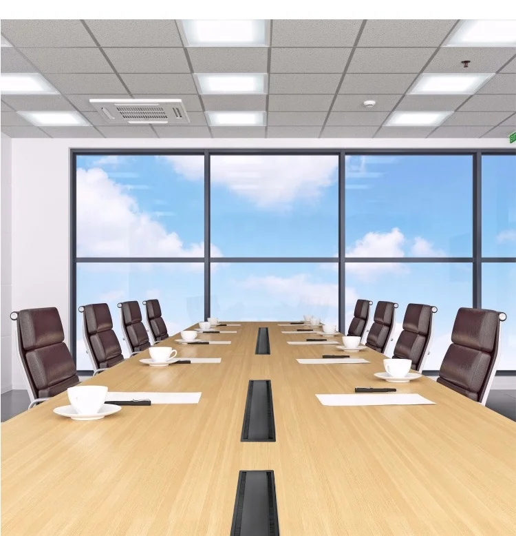 Conference Table Wire Hider Box Cable Grommet Management Box Cord Organizer