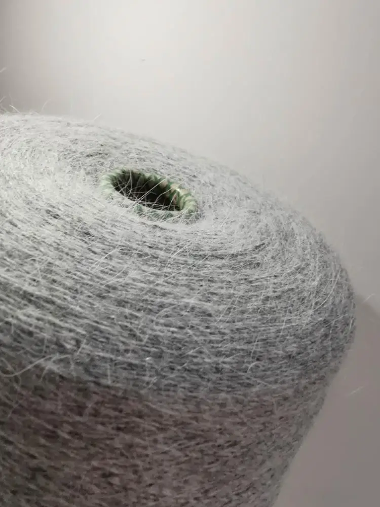 
1/15NM multiple colors high proportion long hair angora 50% angora cashmere blended yarn 