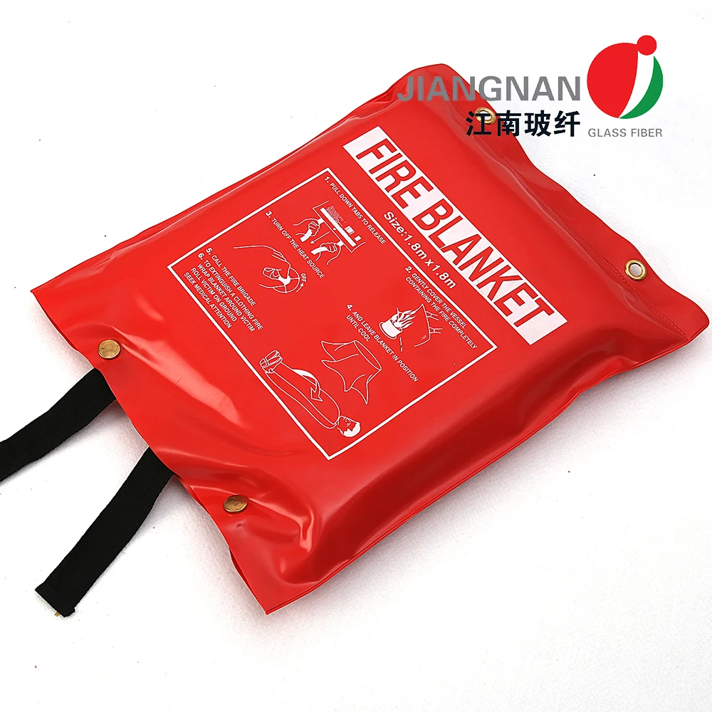 Emergency Heat Insulation Fire Fighting Blanket 1.2mx1.2m Fiberglass Fire Blanket