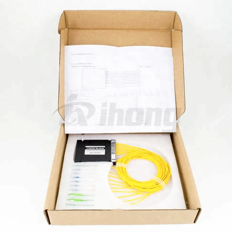 CWDM Module 1270~1610nm Wavelength Division With ABS Package 2/4/8/16 Channel Mux / Demux