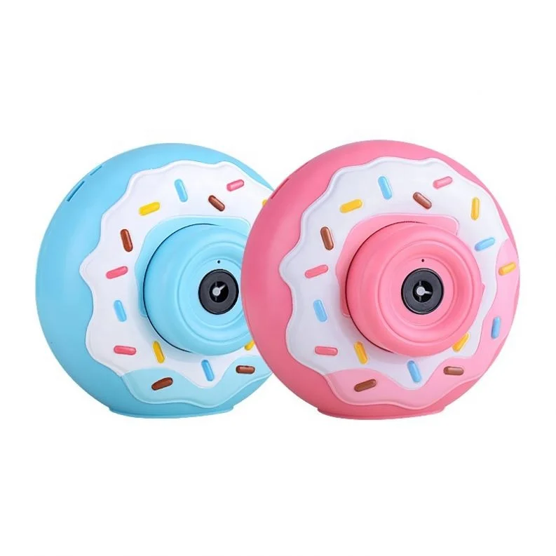 Summer Outdoor Toys Hot Selling bubble gum machine doughnut Camera Bubble Marker circle bubble toys for kids