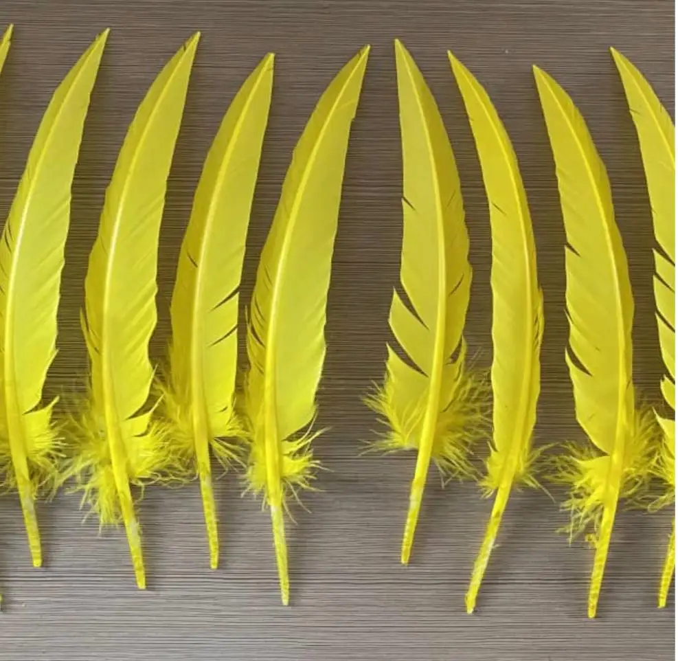 Pink Quill Turkey Feather For Craft DIY Headdress Hat Hair Costume Cosplay Accessory Carnival Party Wedding Home Floral Decor