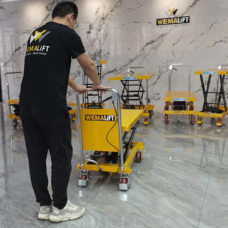 Pt гидравлический подъемник под заказ, размер стола, ручной подъемник, двойной ножничный подъемник