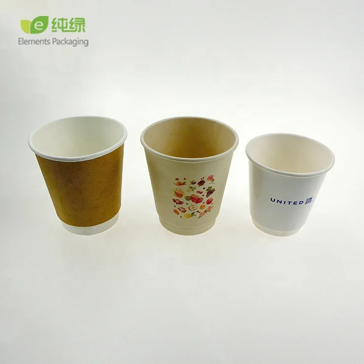 Custom buy takeaway Hot Paper Cups Paper Coffee Cup Printed Logo Disposable Coffee Cups With Lids