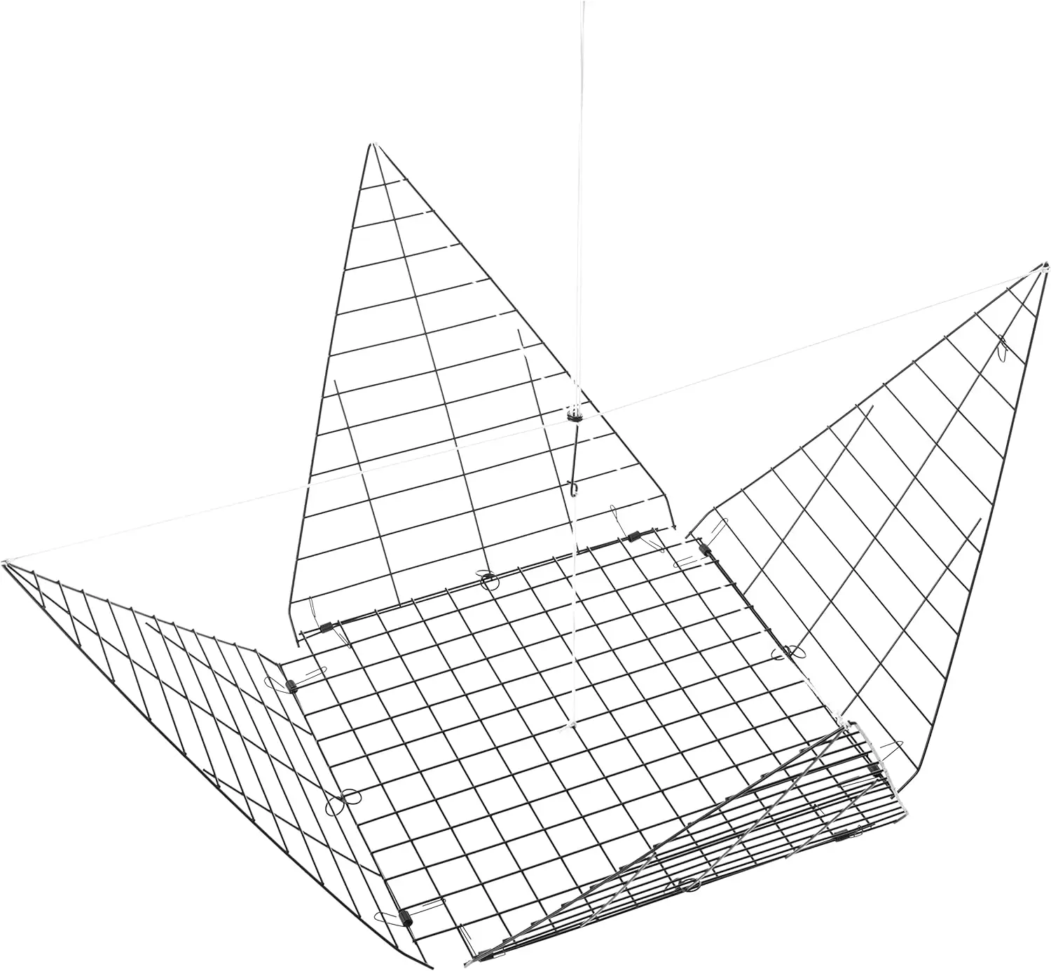 Steel vinyl coated Eagle claw crab trap drop net