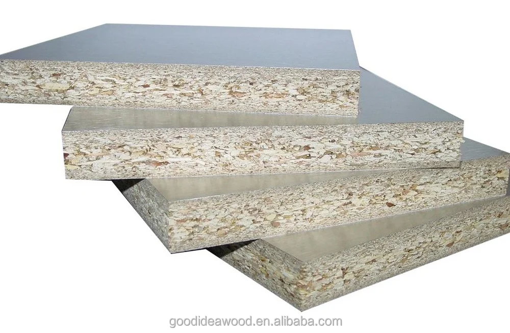 
Indoor used wholesale 1220*2440*18mm MELAMINE PARTICLE BOARD CHIPBOARD 