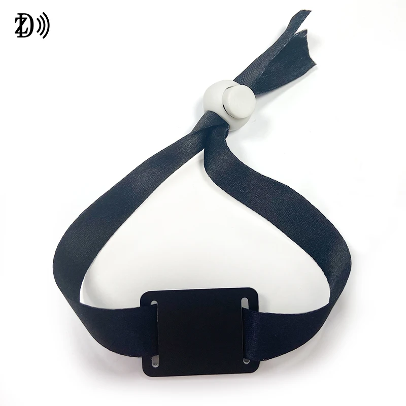 Customized Eco-Friendly Adjustable 13.56MHz NFC Bracelets Qrcode Printable RFID Wristband Bracelet Festival Wristband