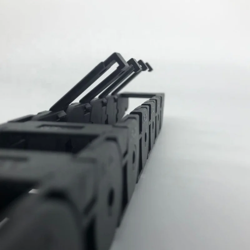 15x30 Nylon cable tank chain supporting chain bridge semi closed openable small towline