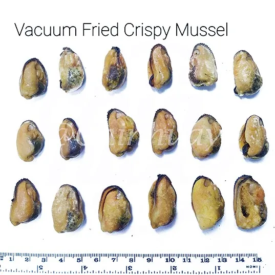 Factory Price Premium Vacuum Fried Crispy Mussel Chips Yummy Seafood Snack Thai Products for Export